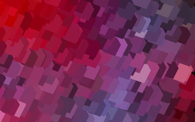 Dark Pink, Red vector texture in rectangular style.