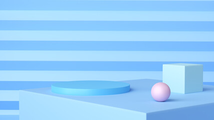 3D blue  shining background picture 3D Illustration