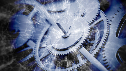 Industrie Digitalisierung und Vernetzung Konzept