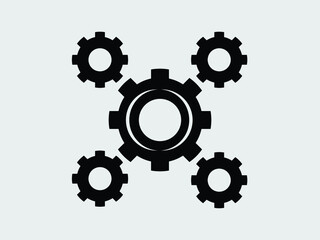 cogwheel, icon setting and repair, symbol settings. Setting icon, Vector EPS 10 illustration style icon. setting