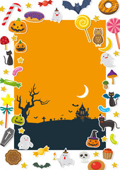 Fototapeta premium ハロウィンのイラスト