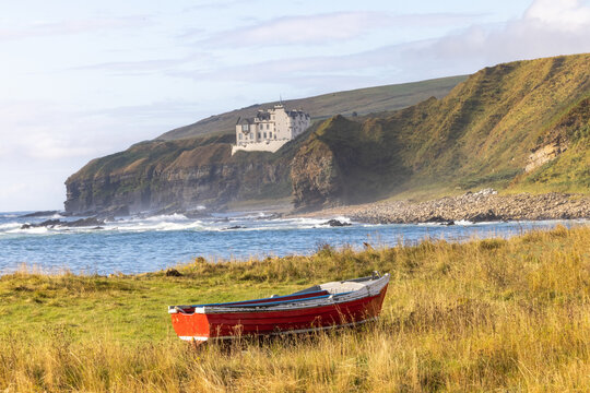 Dunbeath Castle in the Scottish Highlands