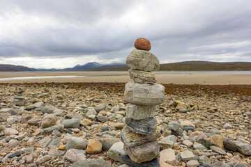 Stone Stacking in the Scottish Highlands