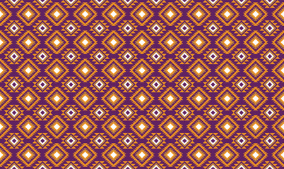 Geometric ethnic oriental ikat pattern traditional Design for background,fabric,wrapping,clothing,wallpaper,Batik,carpet,embroidery style.	