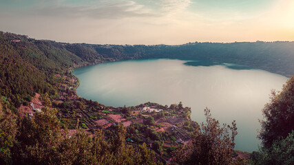 Lake Nemi and its wild country