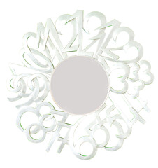 flower frames circle mirror design