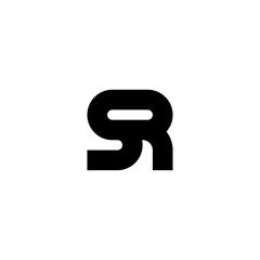 Vector Logo Letters SR Curl