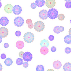 シームレスな菊の和柄イラスト素材