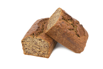 homemade baked healthy banana bread 