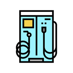 vacuum cleaner and water for wash car station equipment color icon vector. vacuum cleaner and water for wash car station equipment sign. isolated symbol illustration