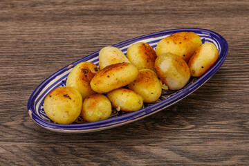 Roasted baby potato in the bowl