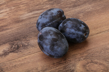 Ripe sweet and tasty plum