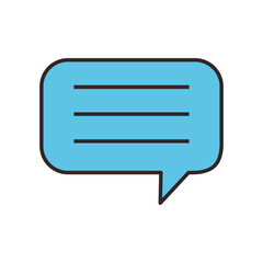 Fototapeta premium talk bubble message