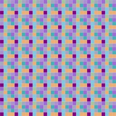 Multicolor mosaic like seamless background..Mosaic color texture for additional graphic design. Colorful, repeating background, with a delicate regular shape.Colorful texture with square shapes.