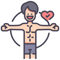 Obraz premium examination health icon