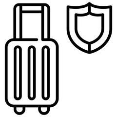 insurance suitcase icon