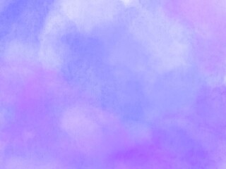 Blue purple watercolor background. Abstract hand paint square stain backdrop