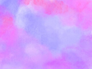 Blue pink purple watercolor background. Abstract hand paint square stain backdrop