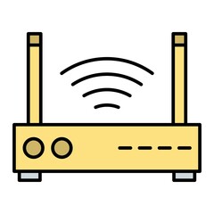Vector Internet Filled Outline Icon Design