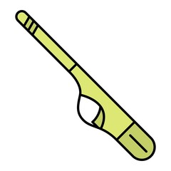 Vector Stove Lighter Filled Outline Icon Design