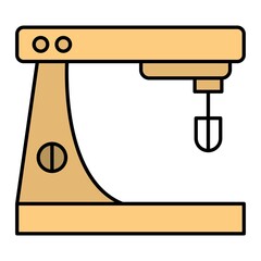 Vector Mixing Filled Outline Icon Design