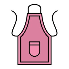  Vector Apron Filled Outline Icon Design