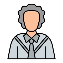 Vector Magistrate Filled Outline Icon Design