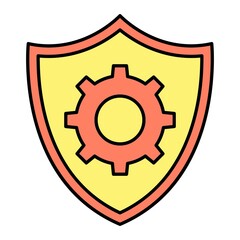  Vector Cyber Setting Filled Outline Icon Design