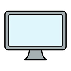 Vector Lcd Filled Outline Icon Design