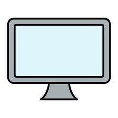 Vector Lcd Filled Outline Icon Design