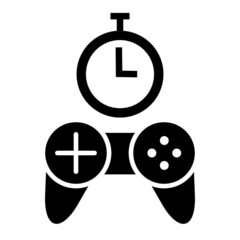 Fototapeta premium Vector Latency Glyph Icon Design