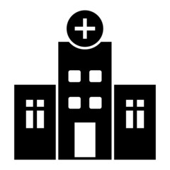 Obraz premium Vector Hospital Glyph Icon Design