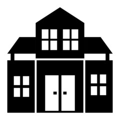 Vector School Glyph Icon Design