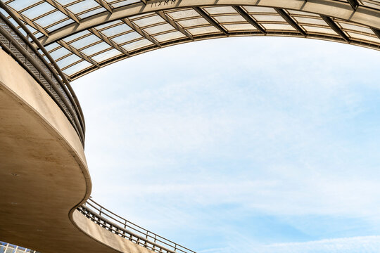 Roadway under arch