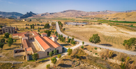 "Trabia - Tallaria" Old Sulfur Mines Near Riesi and Sommatino, Province of Caltanissetta, Sicily, Italy, Europe
