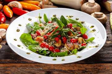 Salad with assorted vegetables