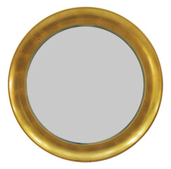 golden circle metallic mirror frame