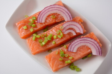 Rakfisk - Norwegian fish dish made from trout or sometimes char, salted and fermented