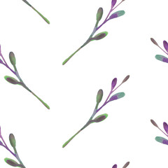 Abstract watercolor design with branches as background.