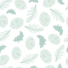 speckled egg and feather pattern design