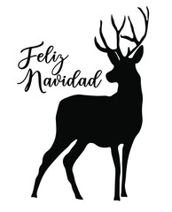 deer silhouette illustration
