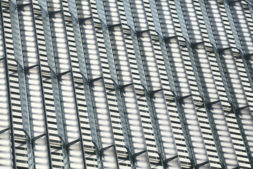 Close up picture of modern building facade, architectural background.