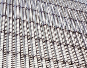 Close up picture of modern building facade, architectural background.