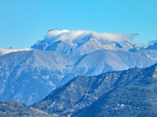Paysage de montagne dans le Sud de la France