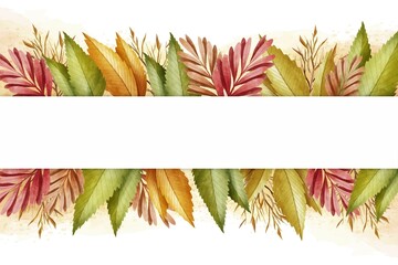 autumn wallpaper with empty space vector design illustration