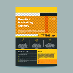 Modern flyer design for corporatw uses