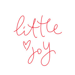 Little joy lettering