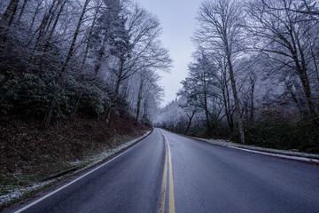 Fototapeta premium Tennessee Mountains in Snow
