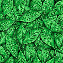bright green leaf texture, tropical background, eco concept	