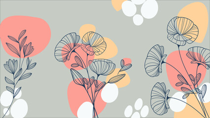 seamless pattern with flowers